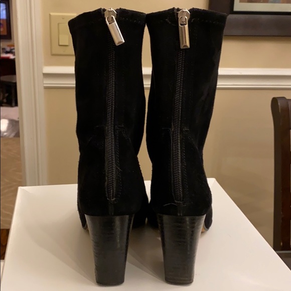 STEVE MADDEN BLACK SUEDE BOOTS - Picture 2 of 7